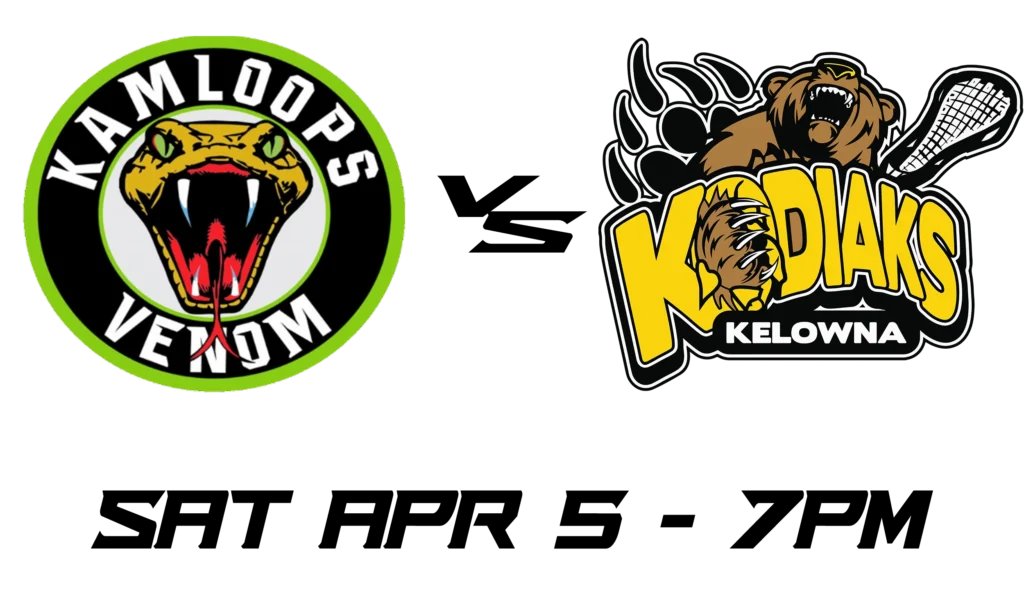 Kodiaks Lacrosse game 1 at Kamloops Venom