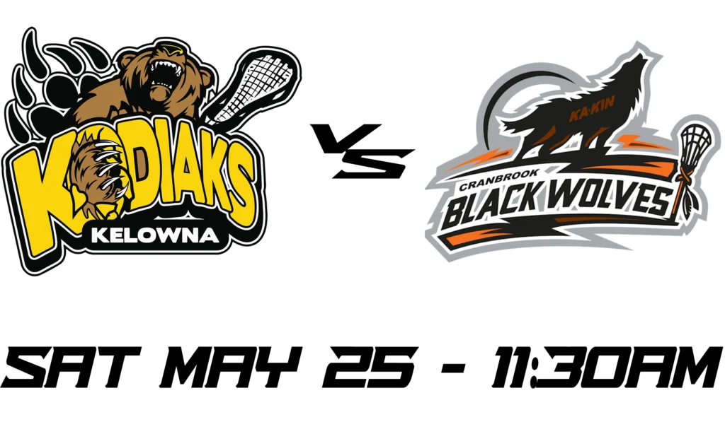 Kodiaks lacrosse versus Cranbrook Black volves