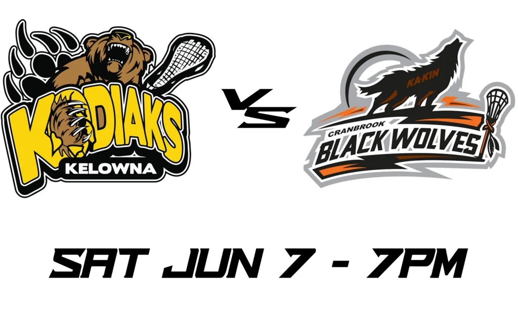 Kodiaks lacrosse versus Cranbrook Black wolves