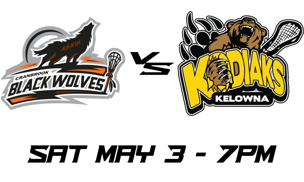 Kodiaks lacrosse at Cranbrook Balck Wolves